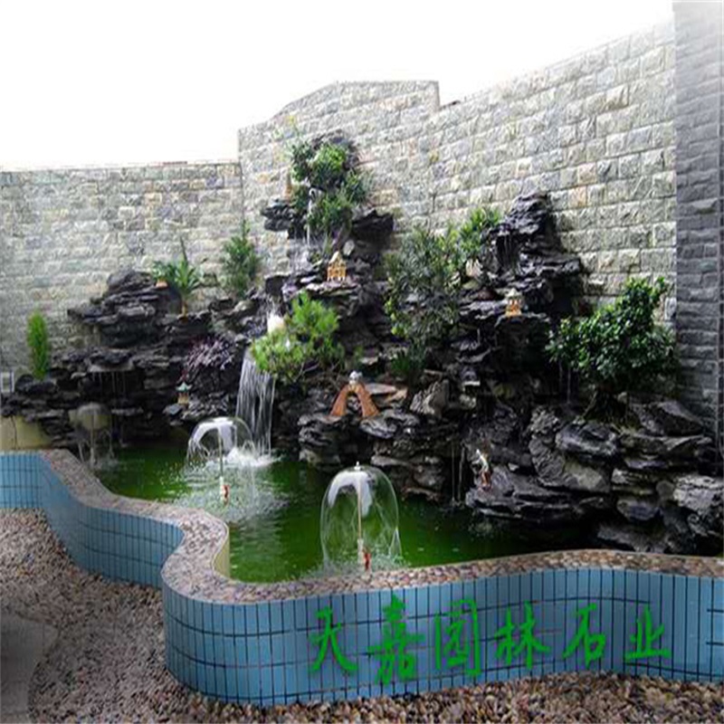漠河小庭院水景设计